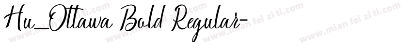 Hu_Ottawa Bold Regular字体转换